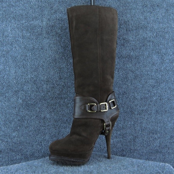 Elizabeth and James Must Women Fashion Boots Brown Suede Pull On‎ Size 6 Medium - Picture 1 of 8